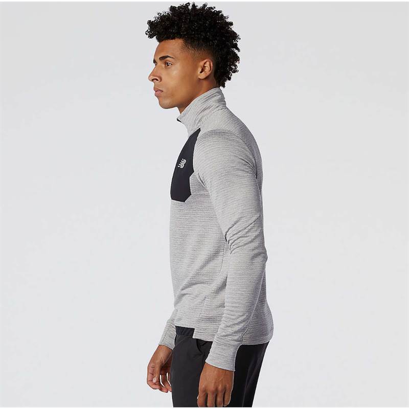New Balance Mens Impact Run Grid Back Half Zip Top-4